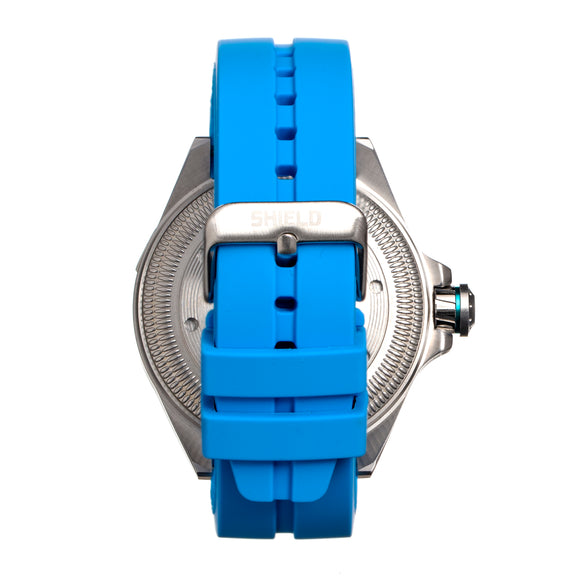 Shield Vessel Strap Watch w/Date - Light Blue - SLDSH112-3
