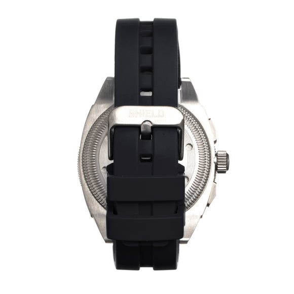 Shield Sonar Chronograph Strap Watch w/Date - Black/Silver - SLDSH113-1