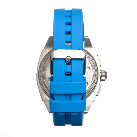 Shield Sonar Chronograph Strap Watch w/Date - Light Blue - SLDSH113-3