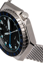 Shield Marco Bracelet Watch w/Date - Black/Blue - SLDSH116-5