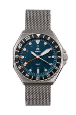 Shield Marco Bracelet Watch w/Date - Dusty Blue - SLDSH116-8