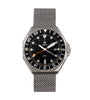 Shield Marco Bracelet Watch w/Date - Black - SLDSH116-1