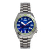 Shield Atlantis Abalone Bracelet Watch w/Date - Blue - SLDSH108-5