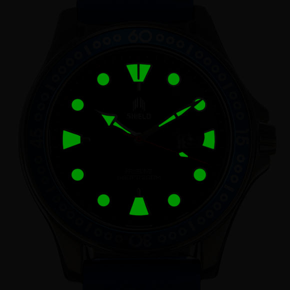 Shield Freedive Strap Watch w/Date - Black - SLDSH115-6