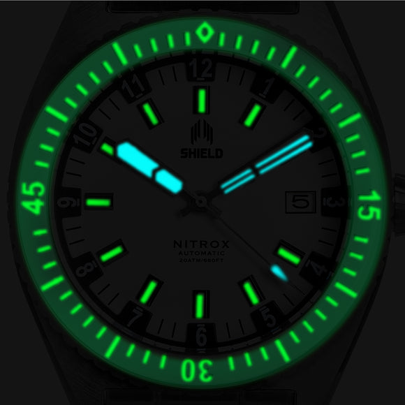 Shield Nitrox Bracelet Watch w/Date - Navy - SLDSH114-3