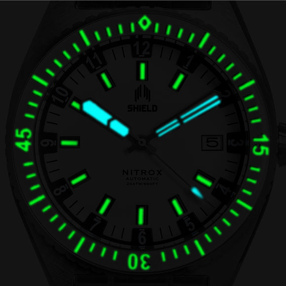 Shield Nitrox Bracelet Watch w/Date - Brown - SLDSH114-5