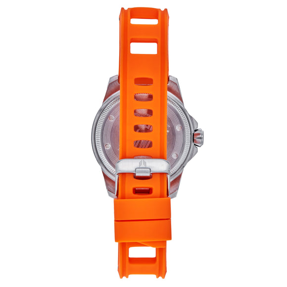 Shield Reef Strap Watch w/Date - Orange - SLDSH119-3