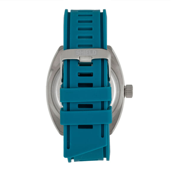 Shield Dreyer Men's Diver Strap Watch - Silver/Teal