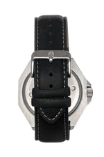 Shield Marco Leather-Band Watch w/Date - Grey - SLDSH116-12