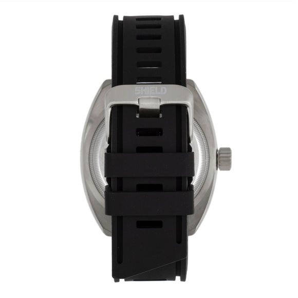 Shield Dreyer Men's Diver Strap Watch - Silver/Black