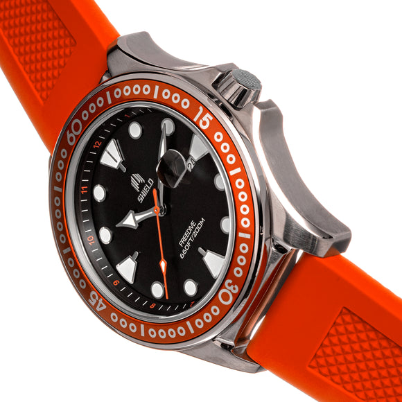 Shield Freedive Strap Watch w/Date - Orange - SLDSH115-2