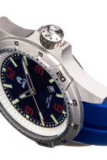 Shield Vessel Strap Watch w/Date - Dark Blue - SLDSH112-5