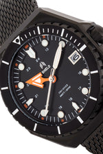 Shield Marius Bracelet Men's Diver Watch w/Date - Black