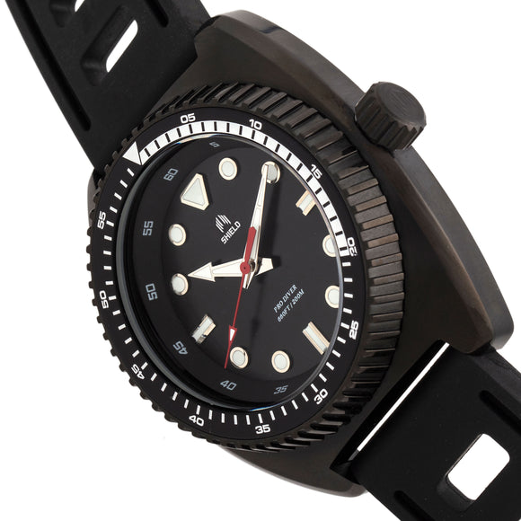 Shield Dreyer Men's Diver Strap Watch - Black