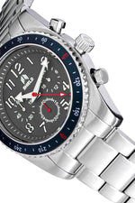 Shield Exley Bracelet Men's Chronograph Diver Watch - Navy/Grey