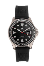 Shield Freedive Strap Watch w/Date - Black/Silver - SLDSH115-1