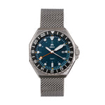 Shield Marco Bracelet Watch w/Date - Dusty Blue - SLDSH116-8