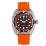 Shield Dreyer Men's Diver Strap Watch - Silver/Orange