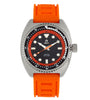 Shield Dreyer Men's Diver Strap Watch - Silver/Orange