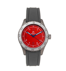 Shield Pacific Strap Watch - Grey/Red - SLDSH117-6