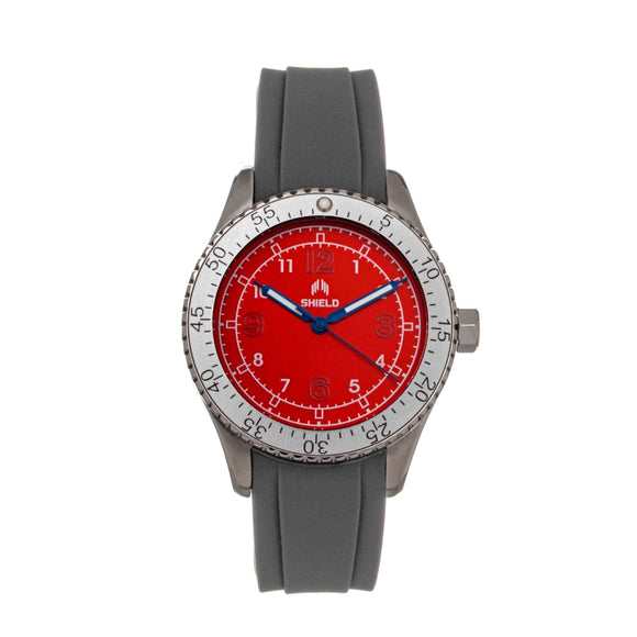 Shield Pacific Strap Watch - Grey/Red - SLDSH117-6