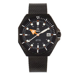 Shield Marius Bracelet Men's Diver Watch w/Date - Black