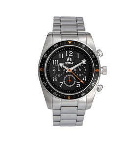 Shield Exley Bracelet Men's Chronograph Diver Watch - Black