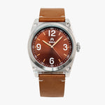 Shield Cavern Strap Watch - Brown