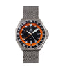 Shield Marco Bracelet Watch w/Date - Black/Orange - SLDSH116-2