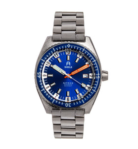 Shield Nitrox Bracelet Watch w/Date - Navy - SLDSH114-3