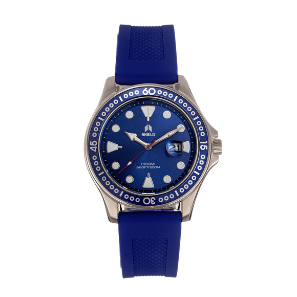 Shield Freedive Strap Watch w/Date - Navy - SLDSH115-4