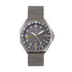 Shield Marco Bracelet Watch w/Date - Grey - SLDSH116-4