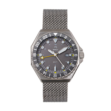 Shield Marco Bracelet Watch w/Date - Grey - SLDSH116-4