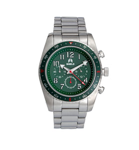 Shield Exley Bracelet Men's Chronograph Diver Watch - Green
