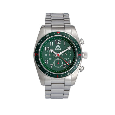 Shield Exley Bracelet Men's Chronograph Diver Watch - Green