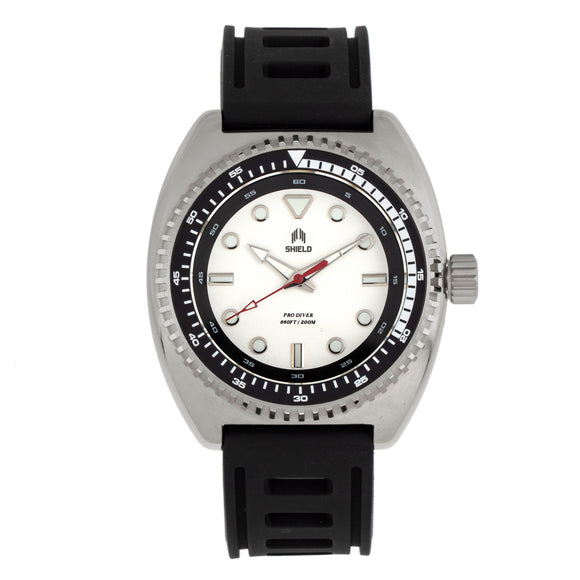 Shield Dreyer Men's Diver Strap Watch - Silver