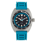Shield Dreyer Men's Diver Strap Watch - Silver/Teal