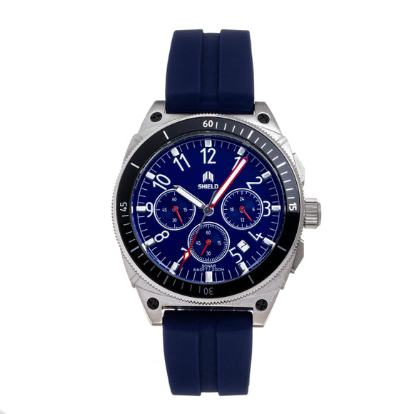 Shield Sonar Chronograph Strap Watch w/Date - Dark Blue