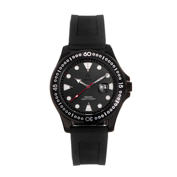 Shield Freedive Strap Watch w/Date - Black - SLDSH115-6