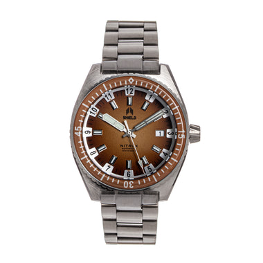 Shield Nitrox Bracelet Watch w/Date - Brown - SLDSH114-5
