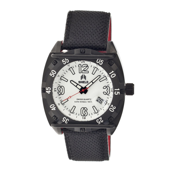 Shield Pilecki Men's Watch Black Band Black Case SLDSH0605