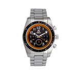 Shield Exley Bracelet Men's Chronograph Diver Watch - Black/Orange