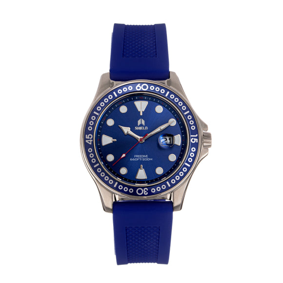 Shield Freedive Strap Watch w/Date - Navy