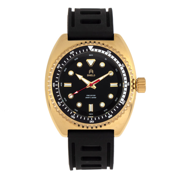 Shield Dreyer Men's Diver Strap Watch - Gold/Black