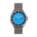 Shield Marco Bracelet Watch w/Date - Light Blue - SLDSH116-3