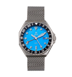 Shield Marco Bracelet Watch w/Date - Light Blue - SLDSH116-3