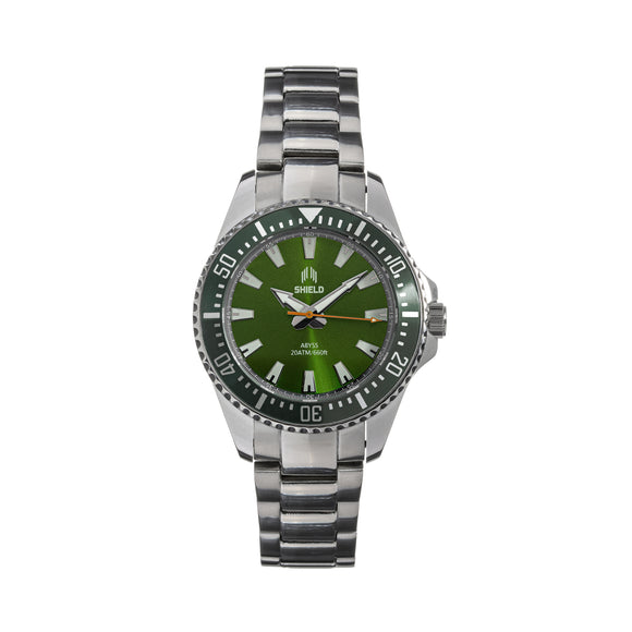 Shield Abyss Bracelet Watch - Green/Grey- SLDSH111-3