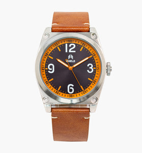 Shield Cavern Strap Watch - Tan/Black