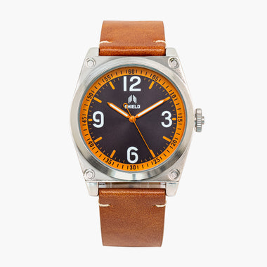 Shield Cavern Strap Watch - Tan/Black