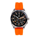Shield Sonar Chronograph Strap Watch w/Date - Orange - SLDSH113-2